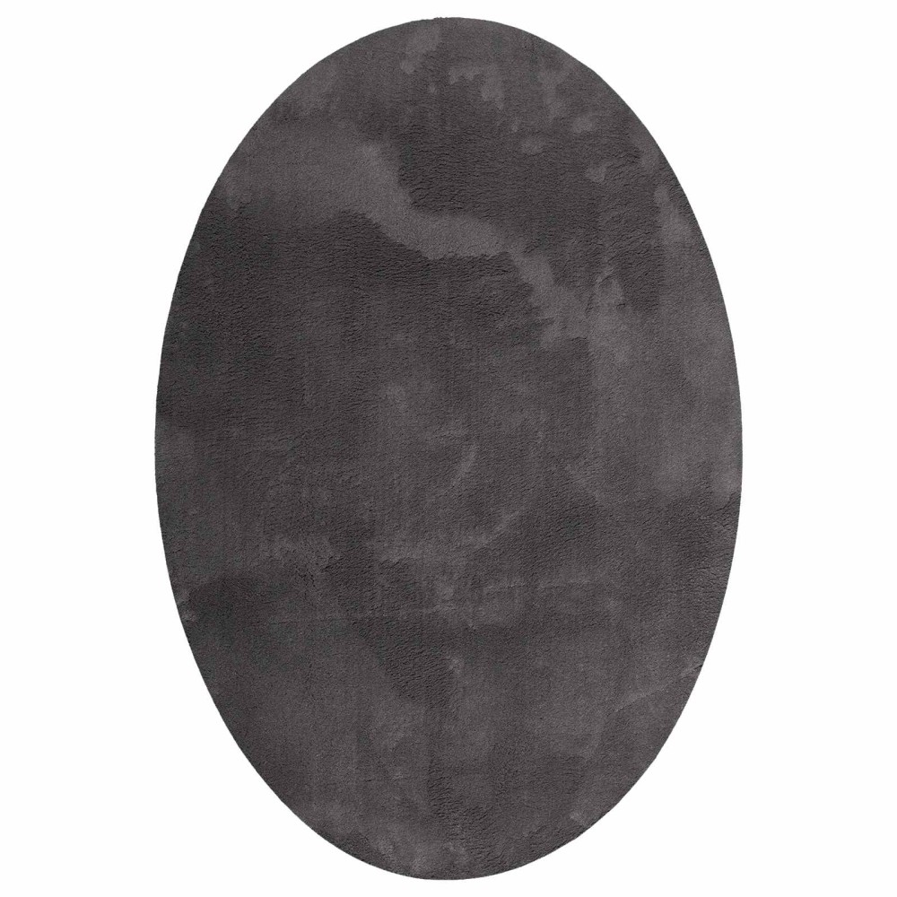 vidaXL Χαλιά χώρου Ωοειδής HUARTE Ανθρακί 160 x 230 cm