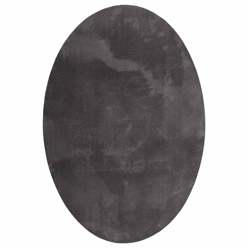 vidaXL Χαλιά χώρου Ωοειδής HUARTE Ανθρακί 160 x 230 cm
