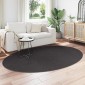 vidaXL Χαλιά χώρου Ωοειδής HUARTE Ανθρακί 160 x 230 cm
