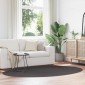 vidaXL Χαλιά χώρου Ωοειδής HUARTE Ανθρακί 160 x 230 cm