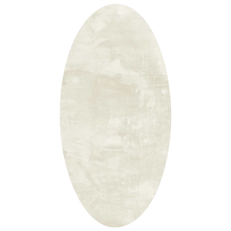 vidaXL Χαλιά χώρου Ωοειδής HUARTE Κρεμ 80 x 150 cm 100% Πολυεστέρας