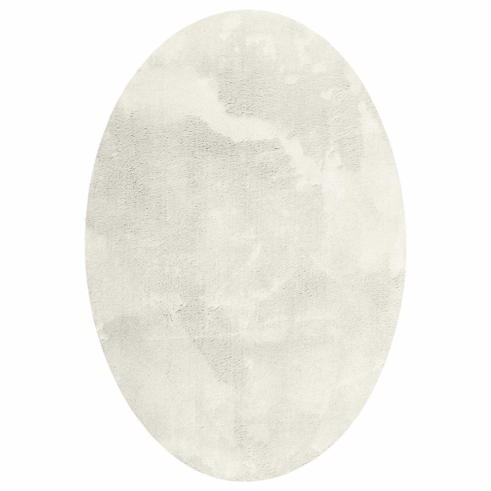 vidaXL Χαλιά χώρου Ωοειδής HUARTE Κρεμ 140 x 200 cm 100% Πολυεστέρας