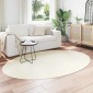 vidaXL Χαλιά χώρου Ωοειδής HUARTE Κρεμ 160 x 230 cm 100% Πολυεστέρας