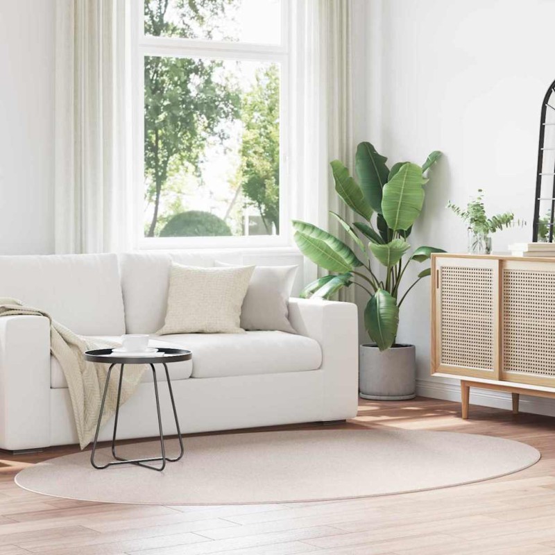 vidaXL Χαλιά χώρου Ωοειδής HUARTE Άμμος 160 x 230 cm 100% Πολυεστέρας