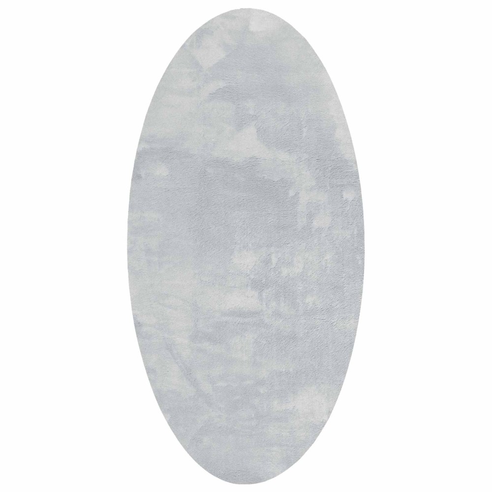 vidaXL Χαλιά χώρου Ωοειδής HUARTE Γκρι 80 x 150 cm 100% Πολυεστέρας