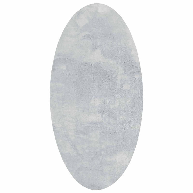 vidaXL Χαλιά χώρου Ωοειδής HUARTE Γκρι 80 x 150 cm 100% Πολυεστέρας