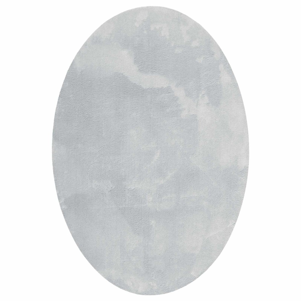 vidaXL Χαλιά χώρου Ωοειδής HUARTE Γκρι 140 x 200 cm 100% Πολυεστέρας