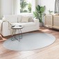 vidaXL Χαλιά χώρου Ωοειδής HUARTE Γκρι 140 x 200 cm 100% Πολυεστέρας