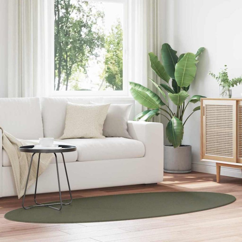 vidaXL Χαλιά χώρου HUARTE Δασώδες Πράσινο 170 x 120 εκ.