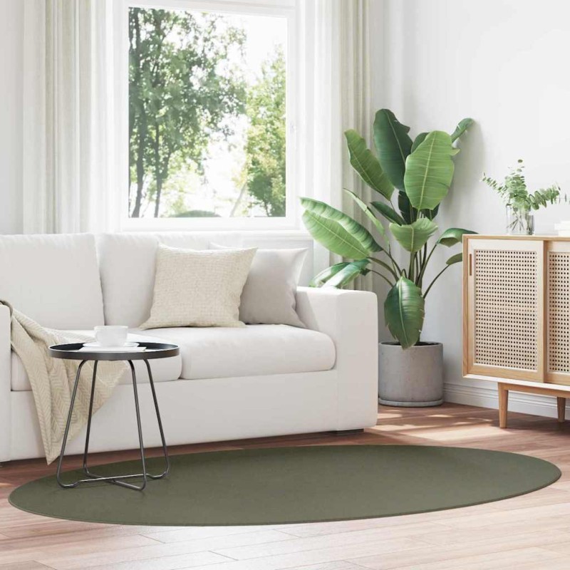 vidaXL Χαλιά χώρου HUARTE Δασώδες Πράσινο 140 x 200 cm