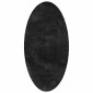 vidaXL Χαλιά χώρου Ωοειδής HUARTE Μαύρο 100 x 200 cm 100% Πολυεστέρας