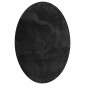 vidaXL Χαλιά χώρου Ωοειδής HUARTE Μαύρο 120 x 170 cm 100% Πολυεστέρας