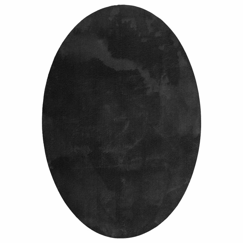 vidaXL Χαλιά χώρου Ωοειδής HUARTE Μαύρο 160 x 230 cm 100% Πολυεστέρας