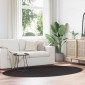 vidaXL Χαλιά χώρου Ωοειδής HUARTE Μαύρο 160 x 230 cm 100% Πολυεστέρας