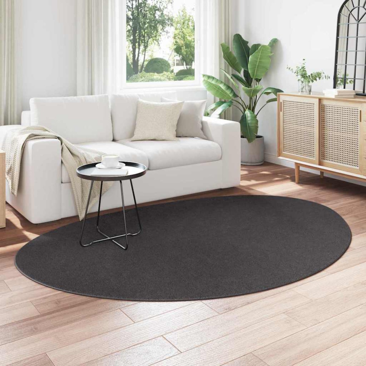 vidaXL Χαλιά χώρου HUARTE Ανθρακί 160 x 230 cm Πολυεστέρας