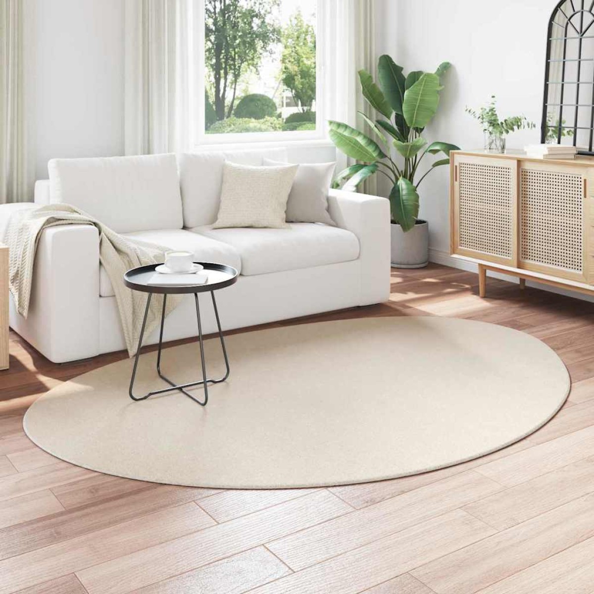vidaXL Χαλιά χώρου HUARTE Μπεζ 160 x 230 cm Πολυεστέρας