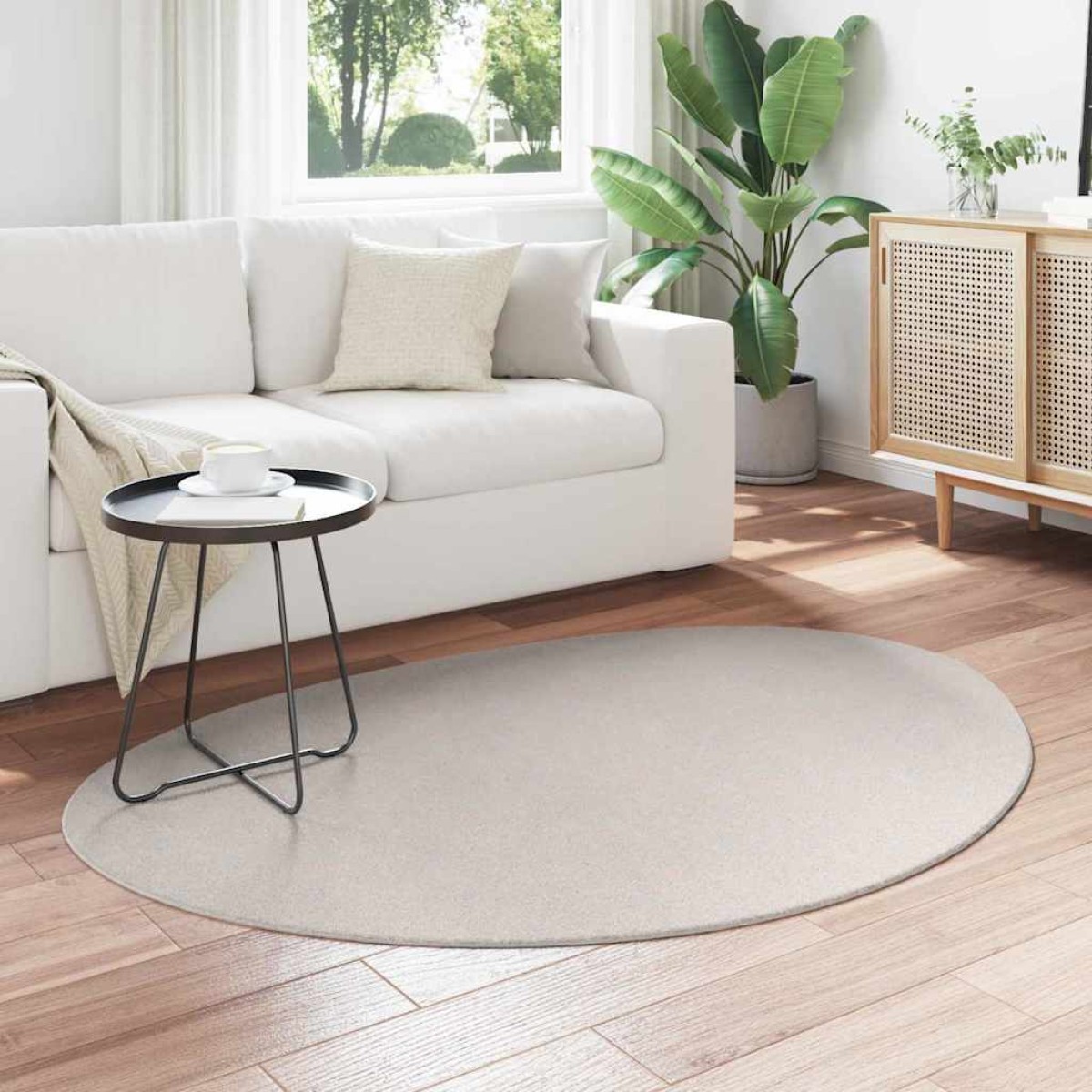 vidaXL Χαλιά χώρου HUARTE Άμμος 120 x 170 cm Πολυεστέρας
