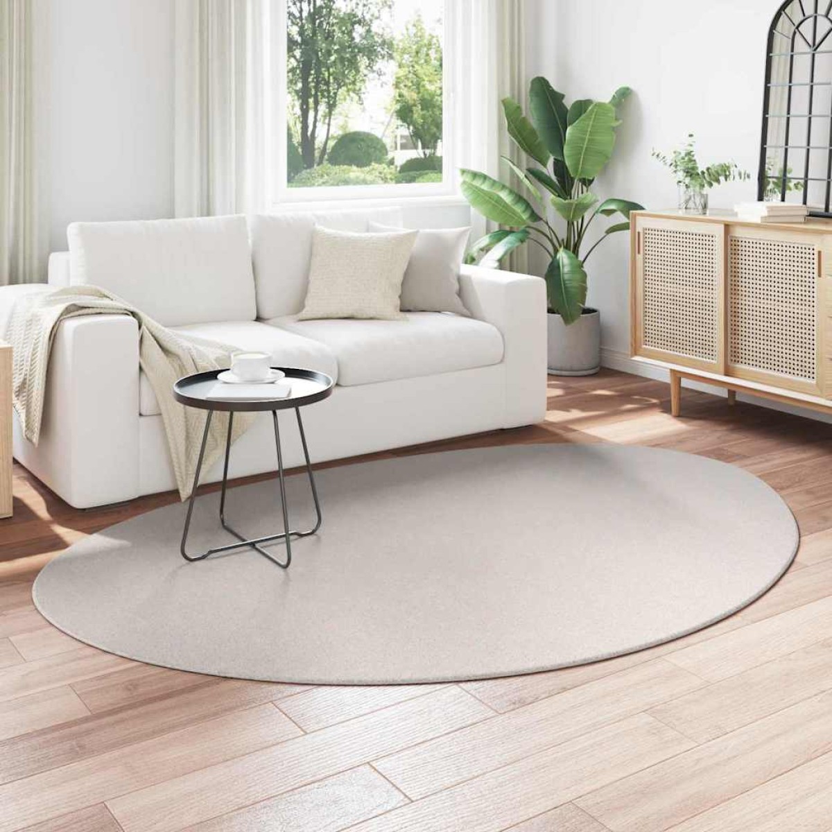 vidaXL Χαλιά χώρου HUARTE Άμμος 160 x 230 cm Πολυεστέρας