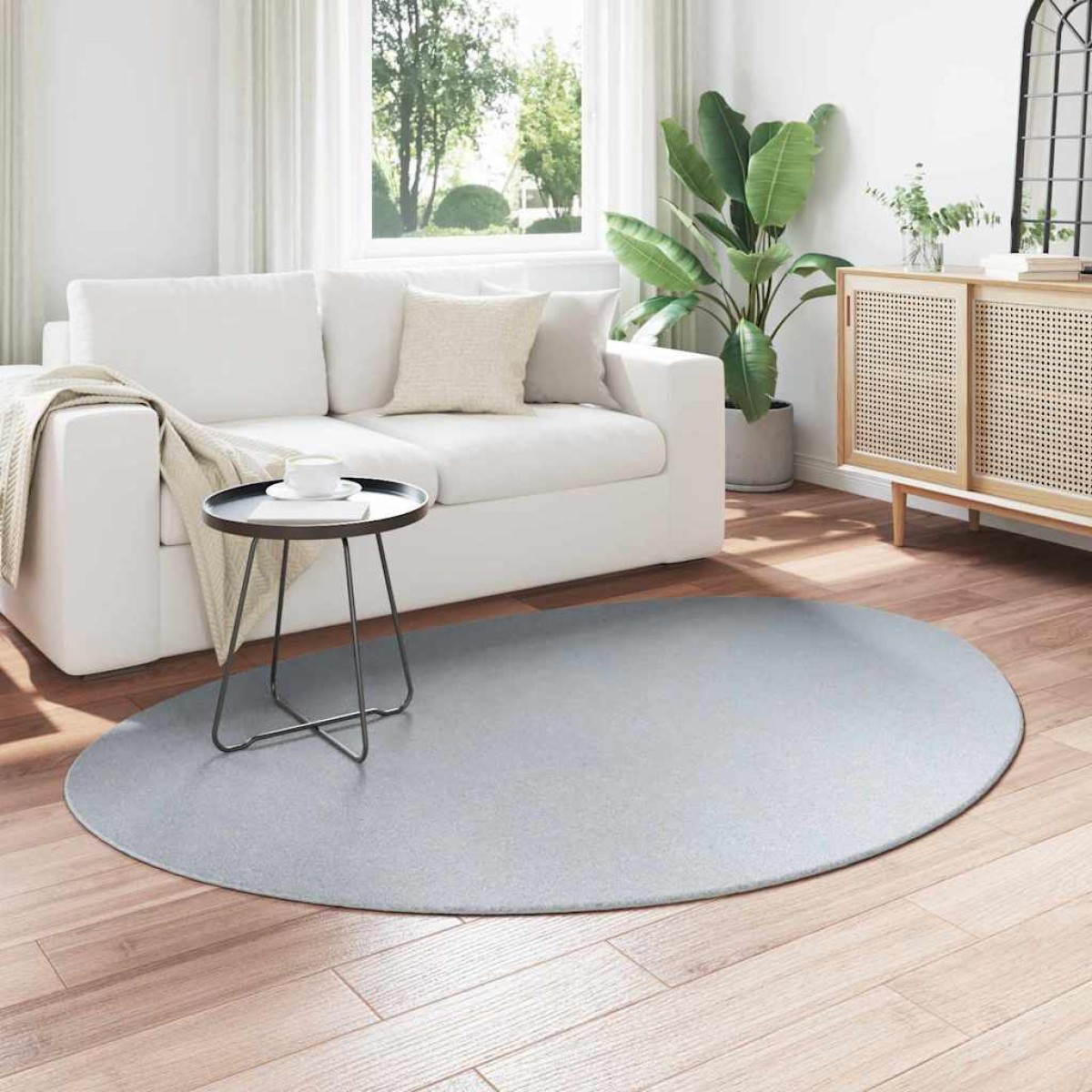 vidaXL Χαλιά χώρου HUARTE Γκρι 140 x 200 cm Πολυεστέρας