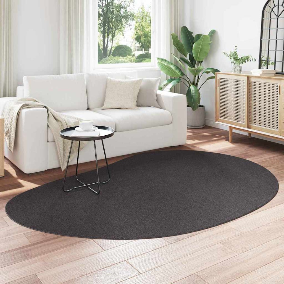 vidaXL Χαλιά χώρου HUARTE Ανθρακί 160 x 230 cm Πολυεστέρας