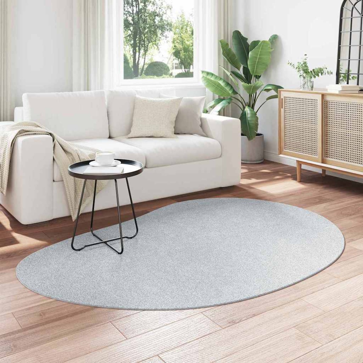 vidaXL Χαλιά χώρου HUARTE Γκρι 140 x 200 cm Πολυεστέρας