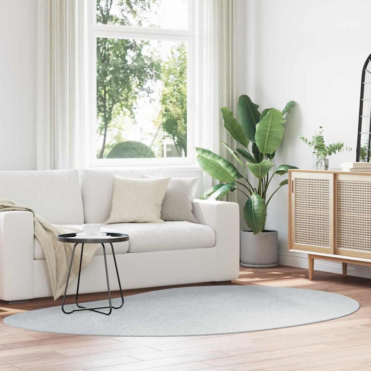 vidaXL Χαλιά χώρου HUARTE Γκρι 160 x 230 cm Πολυεστέρας