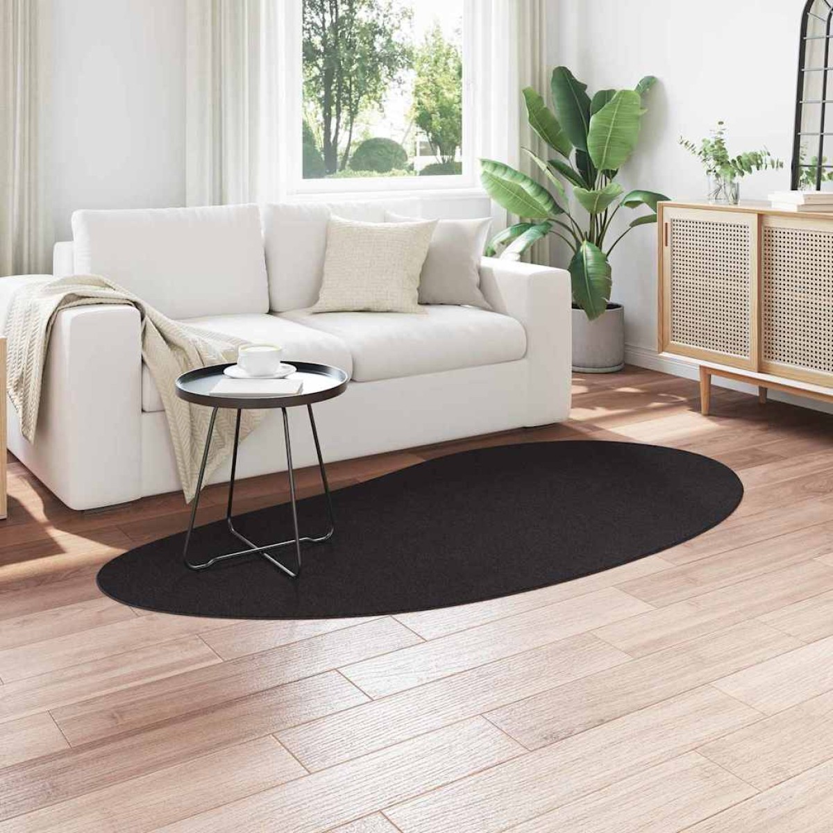 vidaXL Χαλιά χώρου HUARTE Μαύρο 100 x 200 cm Πολυεστέρας