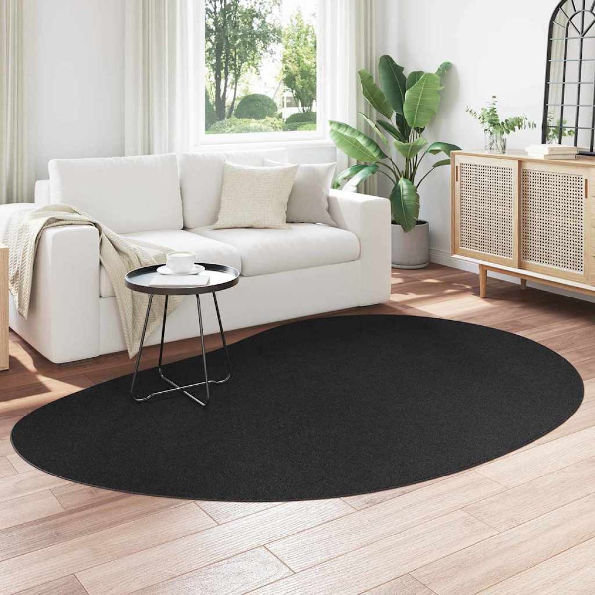 vidaXL Χαλιά χώρου HUARTE Μαύρο 160 x 230 cm Πολυεστέρας
