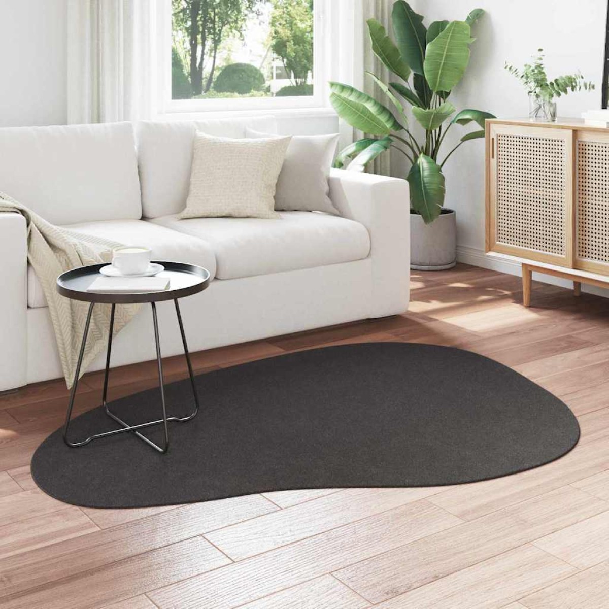 vidaXL Χαλιά χώρου HUARTE Ανθρακί 120 x 170 cm Πολυεστέρας
