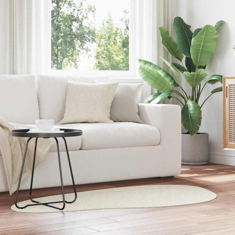 vidaXL Χαλιά χώρου HUARTE Κρεμ 80 x 150 cm Πολυεστέρας