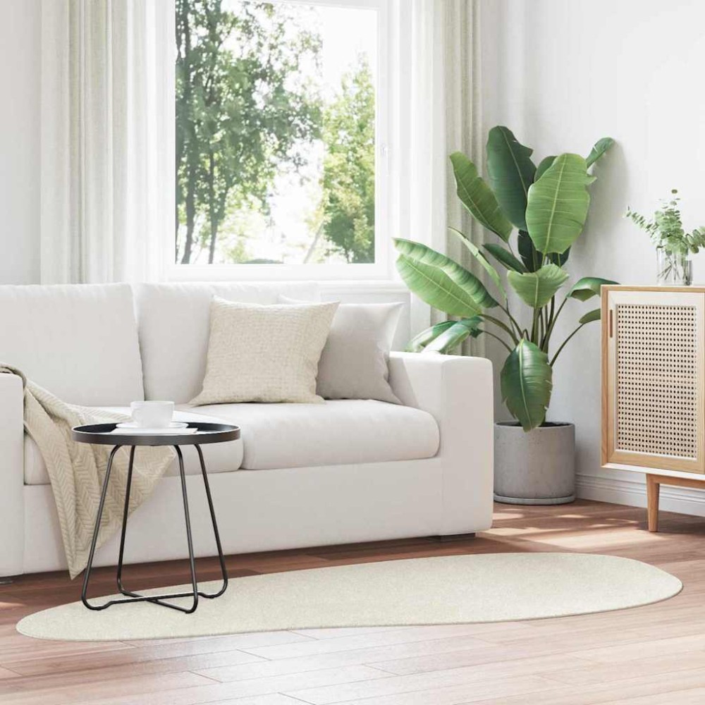 vidaXL Χαλιά χώρου HUARTE Κρεμ 100 x 200 cm Πολυεστέρας