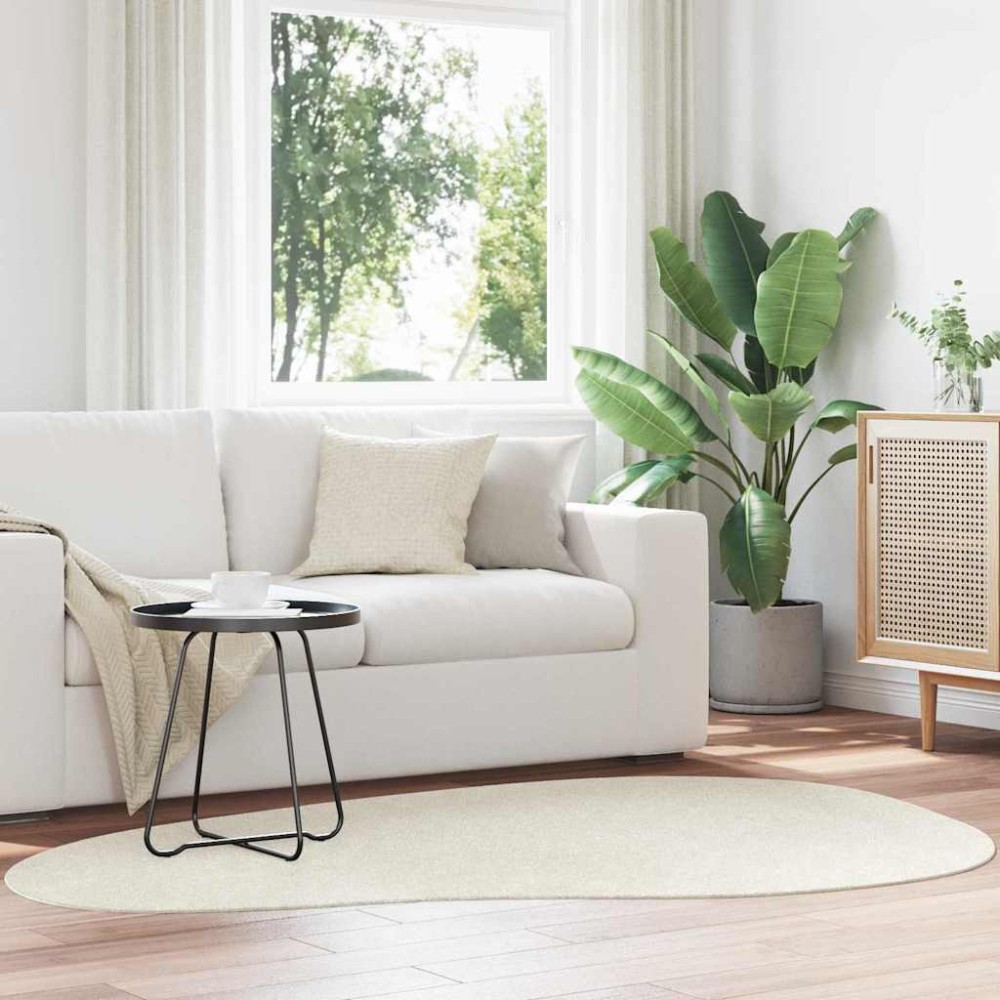 vidaXL Χαλιά χώρου HUARTE Κρεμ 140 x 200 cm Πολυεστέρας