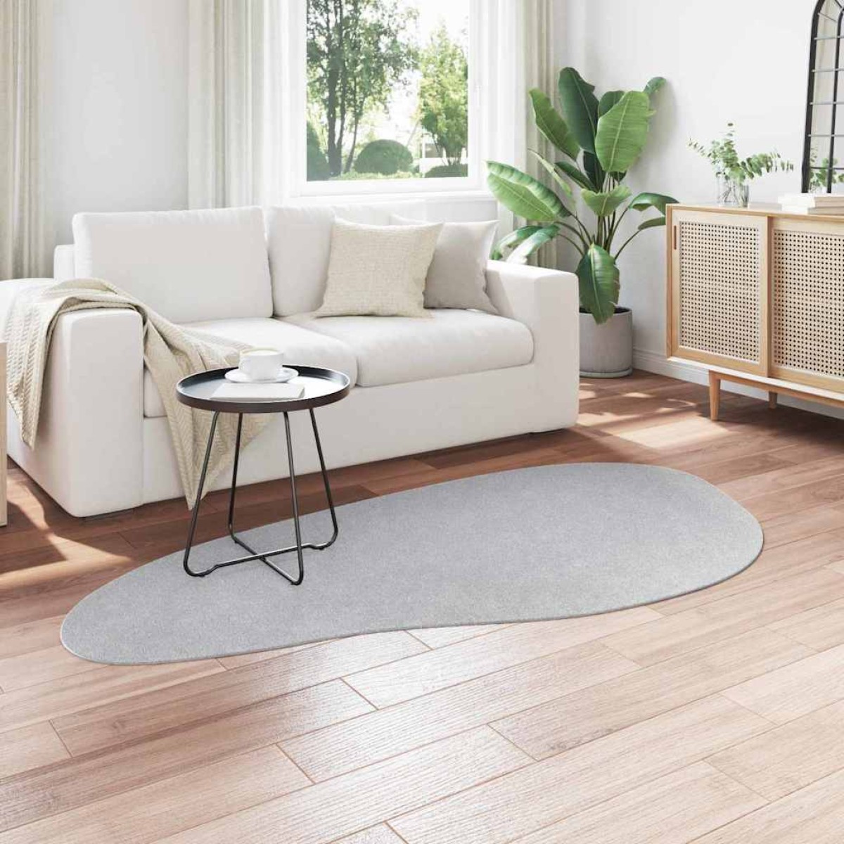 vidaXL Χαλιά χώρου HUARTE Γκρι 100 x 200 cm Πολυεστέρας