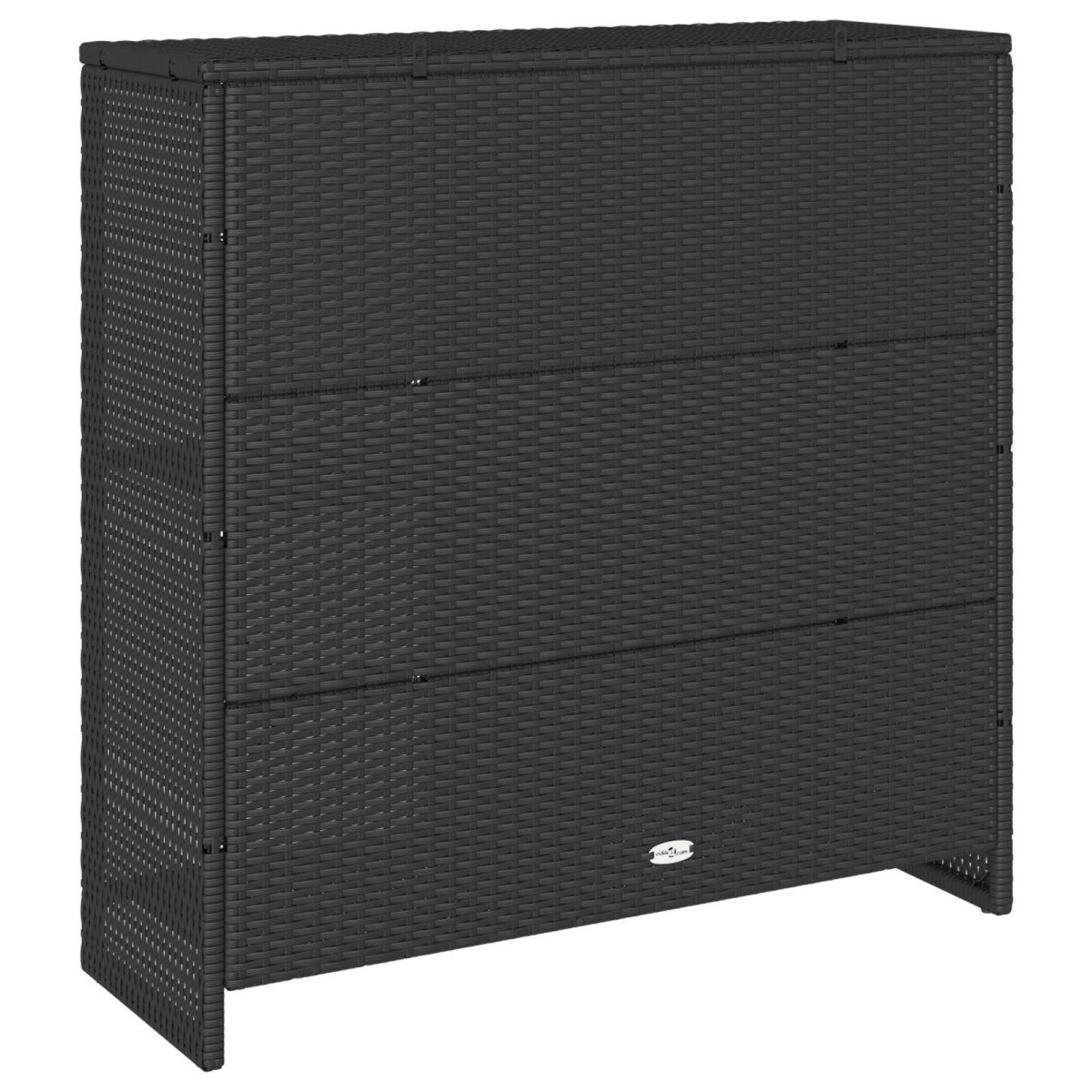 vidaXL Ντουλάπι αποθήκευσης με ράφι Μαύρο 100 x 36 x 102 εκ Ρατάν
