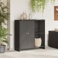 vidaXL Ντουλάπι αποθήκευσης με ράφι Μαύρο 100 x 36 x 102 εκ Ρατάν