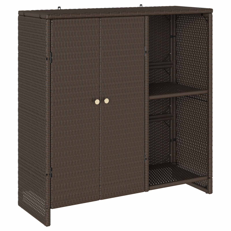 vidaXL Ντουλάπι αποθήκευσης με ράφι Καφέ 100 x 36 x 102 εκ Ρατάν
