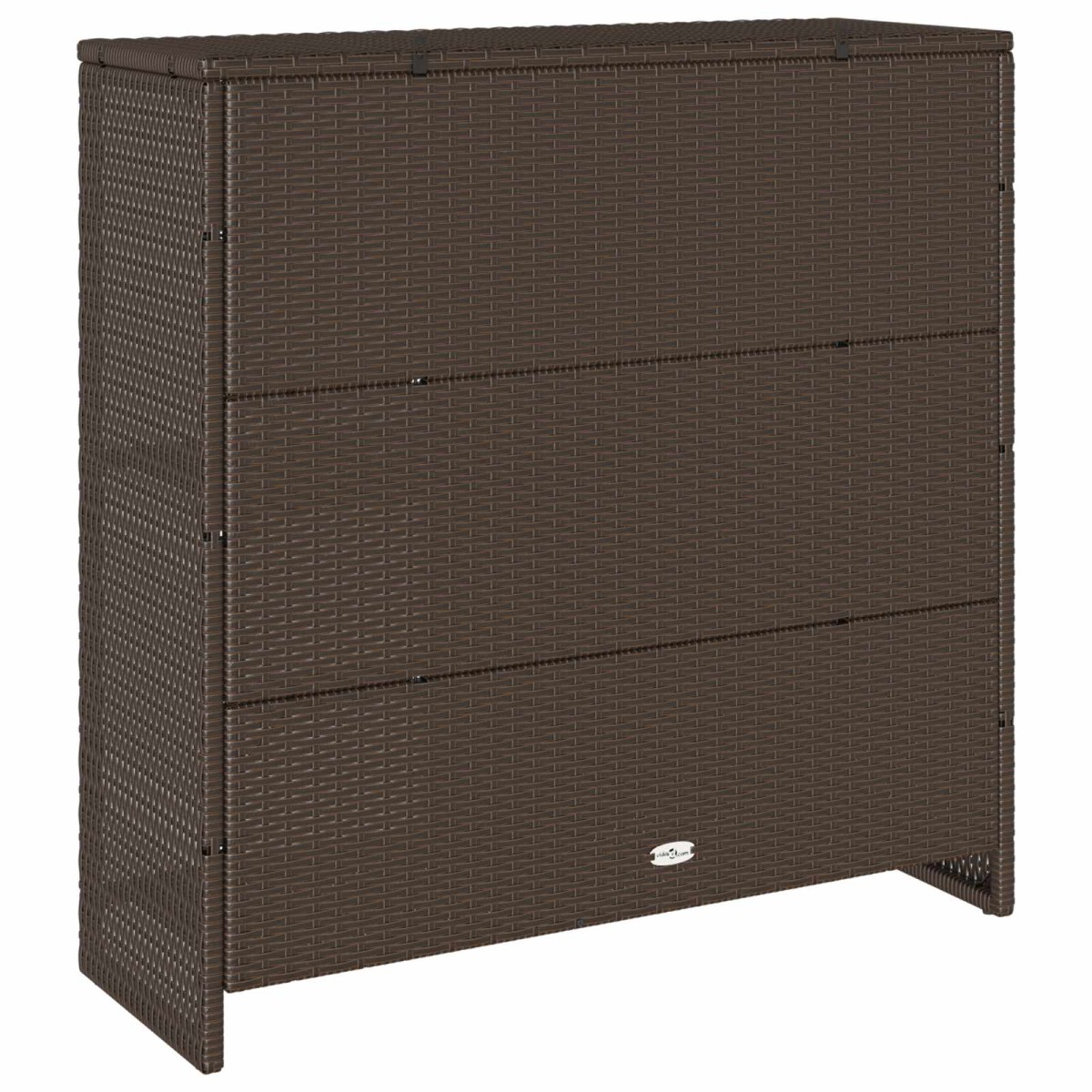 vidaXL Ντουλάπι αποθήκευσης με ράφι Καφέ 100 x 36 x 102 εκ Ρατάν