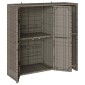vidaXL Ντουλάπι αποθήκευσης με ράφι Γκρι 100 x 36 x 102 εκ Ρατάν