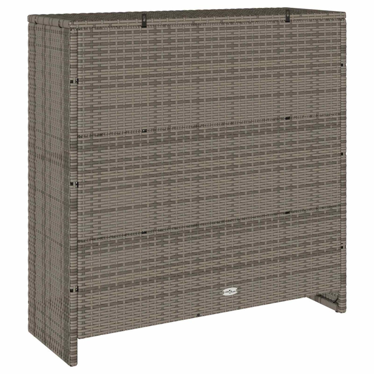 vidaXL Ντουλάπι αποθήκευσης με ράφι Γκρι 100 x 36 x 102 εκ Ρατάν