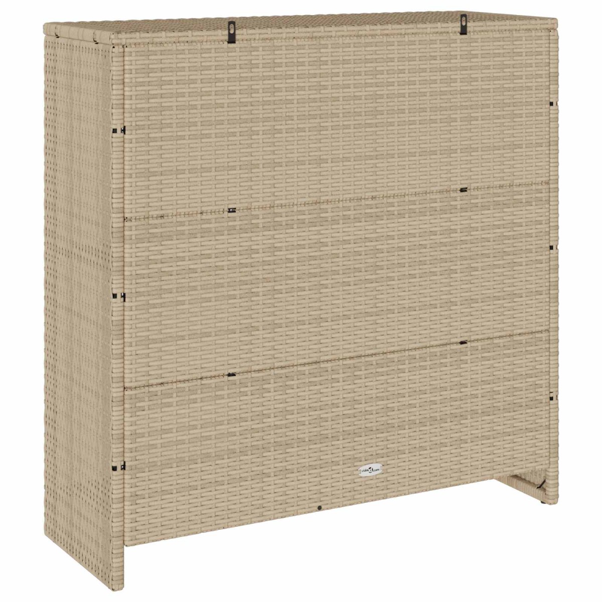 vidaXL Ντουλάπι αποθήκευσης με ράφι Μπεζ 100 x 36 x 102 εκ Ρατάν