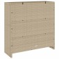 vidaXL Ντουλάπι αποθήκευσης με ράφι Μπεζ 100 x 36 x 102 εκ Ρατάν