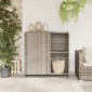 vidaXL Ντουλάπι αποθήκευσης Ανοιχτό γκρι 100 x 36 x 102 εκ Ρατάν