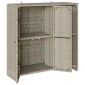 vidaXL Ντουλάπι αποθήκευσης Ανοιχτό γκρι 100 x 36 x 102 εκ Ρατάν