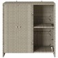 vidaXL Ντουλάπι αποθήκευσης Ανοιχτό γκρι 100 x 36 x 102 εκ Ρατάν
