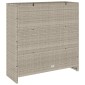 vidaXL Ντουλάπι αποθήκευσης Ανοιχτό γκρι 100 x 36 x 102 εκ Ρατάν