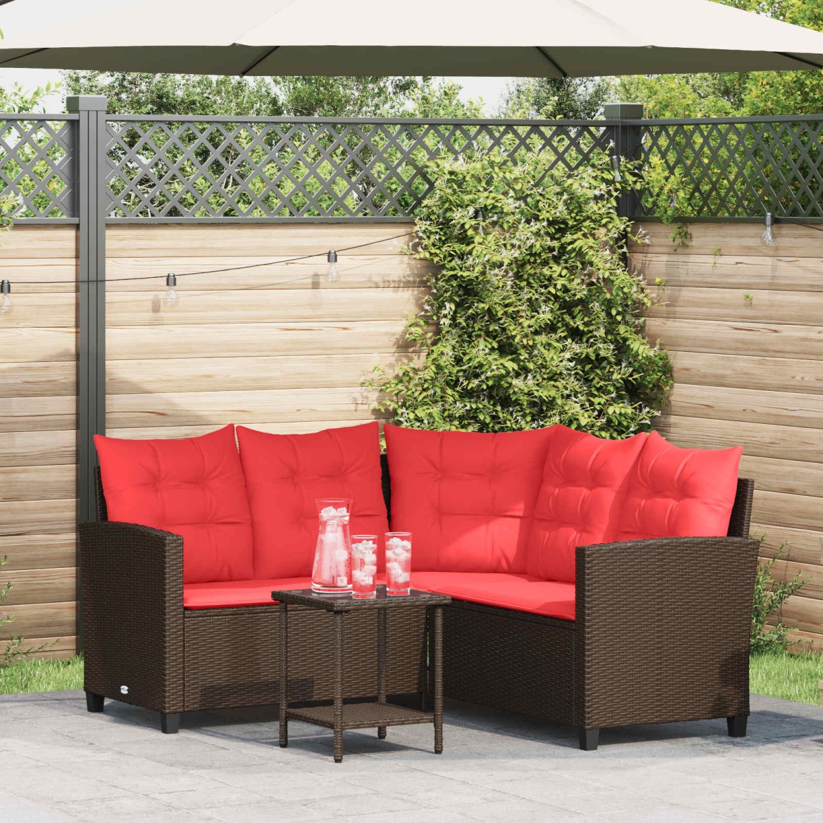 vidaXL Σειρά Καναπέ Εξωτερικού 2 τμχ. 5-Αριθμός καθισμάτων