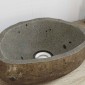 vidaXL Λεκάνη από ποταμίσια πέτρα (30-37) x (25-30) x 12 εκ.