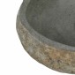 vidaXL Λεκάνη από ποταμίσια πέτρα Ανοιχτό γκρι 45 x 35 x 15 εκ