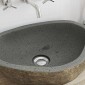 vidaXL Λεκάνη από ποταμίσια πέτρα Ανοιχτό γκρι 52 x 40 x 15 εκ