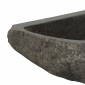 vidaXL Λεκάνη Γκρι (30-37) x (30-37) x 12 εκ. Πέτρα Ποταμού